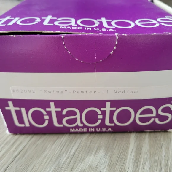 Tic Tac Toes Women's Pewter Swing Dancing Shoes In Size 11M (Or 11 W) Brand New - Picture 5 of 6